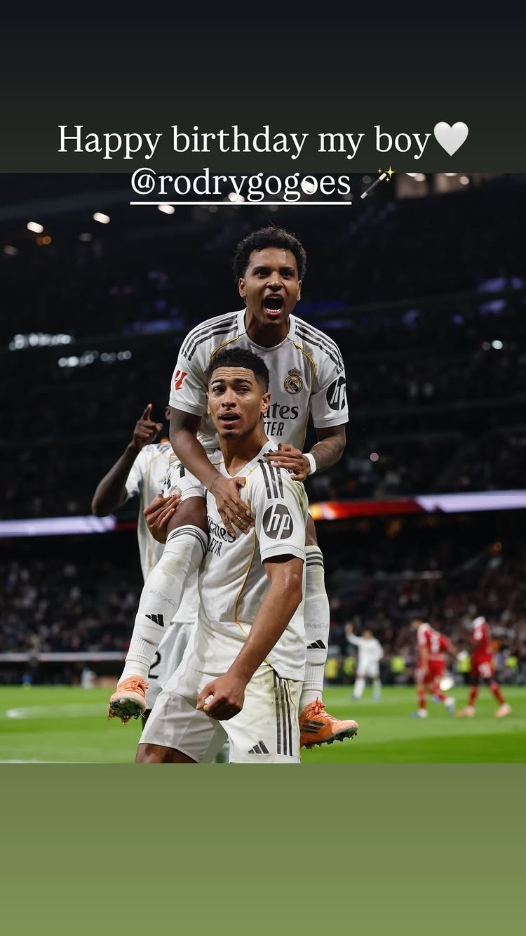 登录入口-贝林厄姆社媒晒两人庆祝合照祝福罗德里戈：生日快乐，我的男孩！